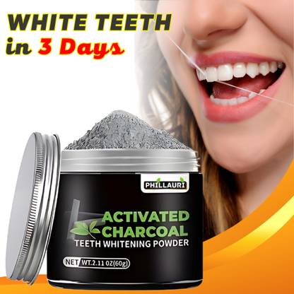 Phillauri Dental Hygiene And Health Efective Activated Charcoal Teeth Whitening Powder Teeth Whitening Kit