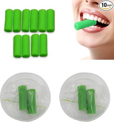 Dentosmile Chewies Seater in Green Colour with Carry Case for Invisalign Aligner 10 Pcs Teeth Whitening Kit