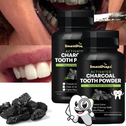 smartdrops Teeth Whitening Powder For Fresh Breath and Remove Stains Toothpaste Teeth Whitening Kit