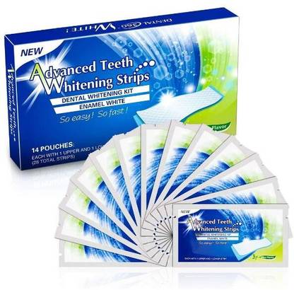 MULLICA 14PCS Advanced Teeth Whitening Strips, Gentle for Sensitive Teeth, Professional Teeth Whitening Kit