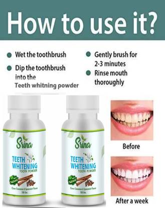 Srina clove and cinnamon teeth whitening powder Teeth Whitening Kit
