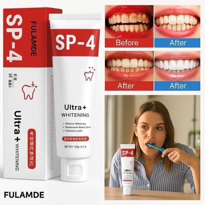 FULAMDE SP 4 Ultra Brightening Toothpaste for Stain Removal Toothpaste 30g Teeth Whitening Kit