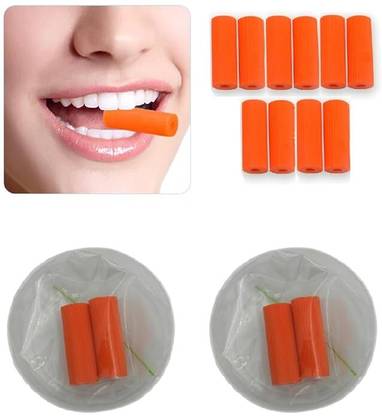 Dentosmile Chewies Seater in Orange Colour with Carry Case for Invisalign Aligner 10 Pcs Teeth Whitening Kit