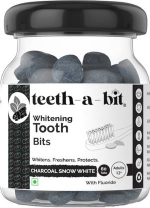 teeth-a-bit Teeth Whitening Bamboo Charcoal Snow White Toothpaste bits Teeth Whitening Kit
