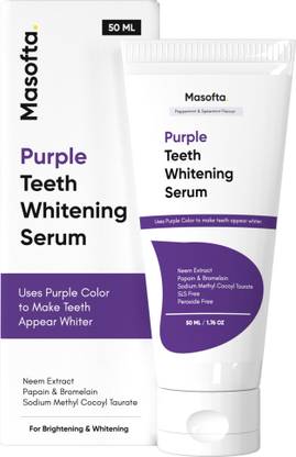 Masofta Purple Teeth Whitening Serum | Purple Toothpaste Serum | Purple Corrector - 50ML Teeth Whitening Kit