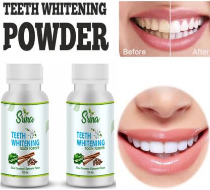 Srina clove and cinnamon teeth whitening powder pack of 2 Teeth Whitening Kit