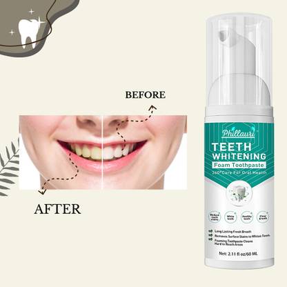 Phillauri Dazzle Bright Teeth Whitening Foam, Your Path to a Radiant Smile Teeth Whitening Kit