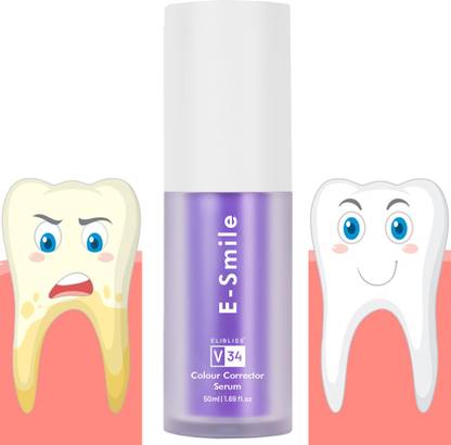 ELIBLISS E-Smile V34 Color Corrector Serum Achieve a Brighter, Whiter Smile Teeth Whitening Kit