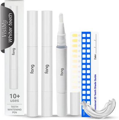 Fang Teeth Whitening | Yellow Teeth Whitening | Vegan Enamel Safe (Pack of 3) Teeth Whitening Kit
