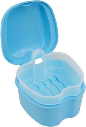 Dentosmile Denture Box in Light Blue-Orthodontic Denture Tooth Holder ...