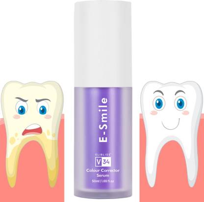 Elibliss E-Smile V34 Color Corrector Serum Achieve a Brighter, Whiter Smile Teeth Whitening Kit