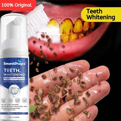 smartdrops Teeth Whitening and Mint Cold freshness Effect Liquid Foam Toothpaste Toothpaste
