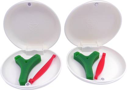 Dentosmile Slim Aligner Case/Aligner and Retainer Case/Dental Orthodontic Retainer Box - Off White Color / Pack of 2 Teeth Whitening Kit