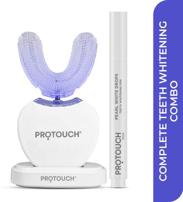 PROTOUCH Complete Teeth Whitening Combo Ultrasonic Gum Massager & Pen Teeth Whitening Kit