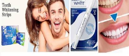 Digital Shoppy 1 Box Teeth Whitening Strips(28Strips) With 1 Pc Teeth Whitening Pen(2 Ml) Teeth Whitening Kit