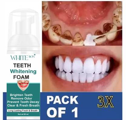 white bon teeth whitening mousse foam toothpaste removes stains Whitening bright Teeth Whitening liquid