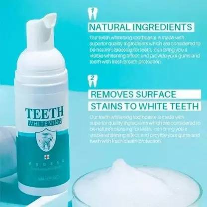 Prifakt Cleaning Teeth Whitening Mousse Foam Toothpaste Oral Hygiene Effective - Mint