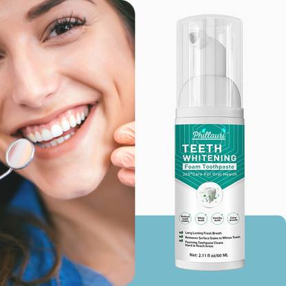 Phillauri Effervescent Smile, Teeth Whitening Foam for Radiant Results Teeth Whitening Liquid  (60 ml) at Rs. 79