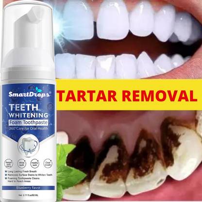 smartdrops Teeth Whitening Foam To Removes Bad Breath Fights Germs For Men & Women Teeth Whitening liquid