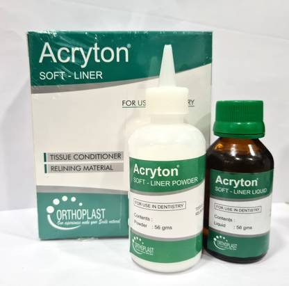 Orthoplast Dental Soft Liner Chair side Cold Cure/No Teeth Whitening liquid