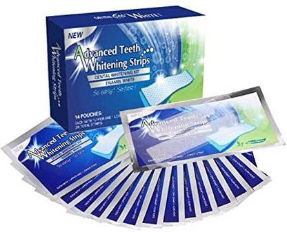 EarthlyProducts Sparkling White Smiles Advanced Teeth Whitening Strips Teeth Wipe