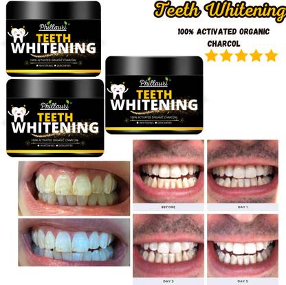 Phillauri Teeth Toothpaste||Removes Stains||Improves Oral Aesthetics||(pack of 3) Teeth Wipe