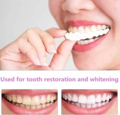 SOJITRA Kunj Fake Teeth and Lower Dental Veneers Dentures Teeth Wipe (Pack of1) Teeth Wipe