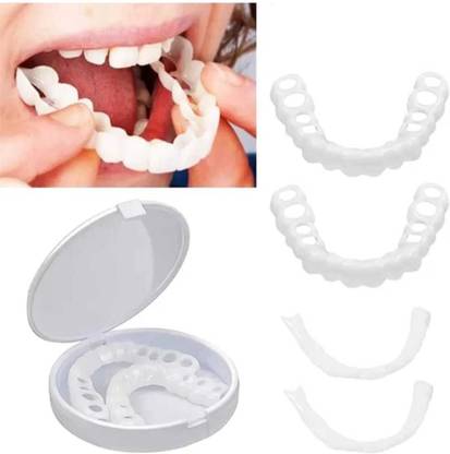 REVA Teeth Confidence Smile Dentures Veneers Fake White Teeth Wipe (Pack of1) Teeth Wipe