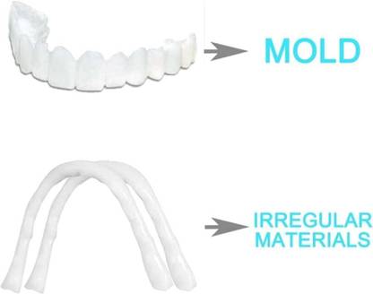 SOJITRA Teeth Veneers Temporary Fake Teeth Lower Bottom Teeth Wipe (Pack of1) Teeth Wipe