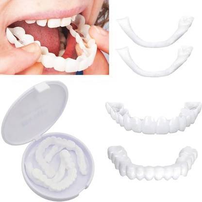 RATEJI Snap-On Teeth Veneers | Set Teeth Wipe(Pack of1) Teeth Wipe