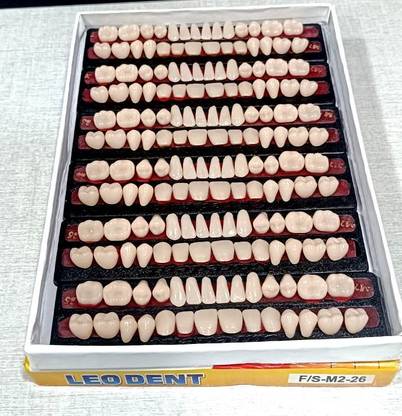 pyrax Dental Acrylic Teeth Kit Shade Of Teeth-M2-26, Number /No Teeth Wipe