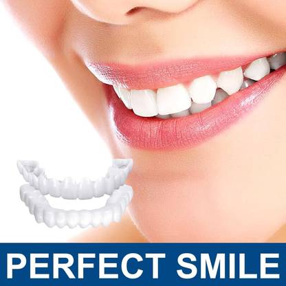 AARUKCREATION Snap On Instant Perfect Smile Comfort Fit Flex Teeth Veneers - Teeth Wipe