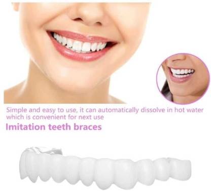Shital Teeth Veneers Temporary Fake Teeth Lower Bottom Teeth Wipe (Pack of1) Teeth Wipe