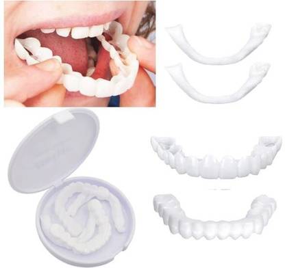 Kudh Products Teeth Veneers – Instant Snap-On Smile for Upper & Lower Teeth Teeth Wipe