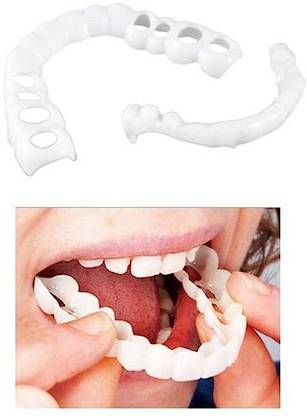 BHAUVY entures Teeth Temporary Teeth Perfect Fake Teeth Teeth Wipe