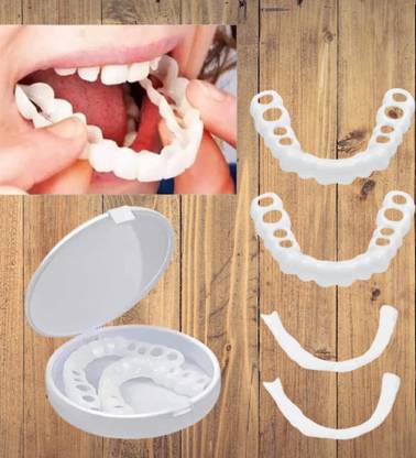 SOJITRA Snap-On Perfect Smile Veneers Comfort Fit Flex Dentures Teeth Wipe (Pack of1) Teeth Wipe