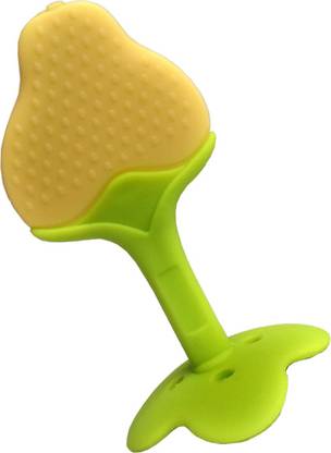 Ambiaim International Fruit Shape Silicone Teethers Soft Stick Chews Nibbler for Baby Dental Care Teether