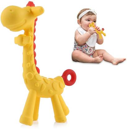 TONY STARK Giraffe Baby Teether Non-Toxic BPA Free Silicone Teething Toy For Infant Toddler Teether