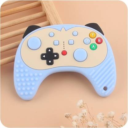 The Cheeky Kidzz Baby Soft Silicone Gaming Remote Shape Teething Toy Textured Molar Teeth Infants Teether and Feeder