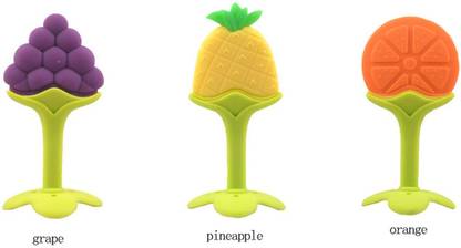 AE Silicone Baby Teether, Fruit Shape, Baby Toys, Infants Dental Care, BPA free hb Teether and Feeder