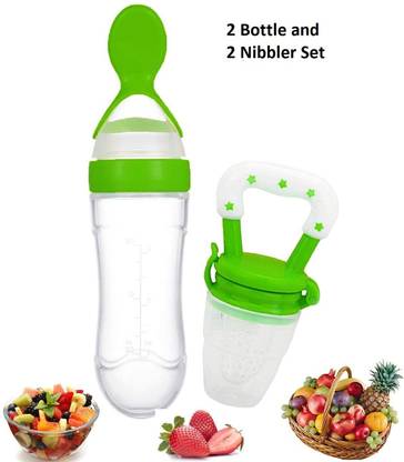 SuperDaze Fresh Food Feeder, Infant Teether Nibbler Toys, for Toddlers & Kid- Combo of 2 Feeder