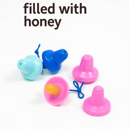 Sgsramganj Honey Pacifier Nipple for Babies Safe Silicone Teether Feeder Soothing BPA Free Feeder