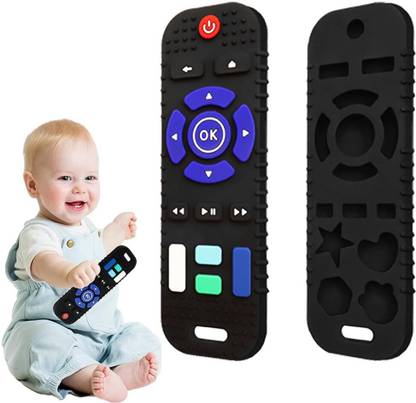 Verilux Silicone Baby Teething Toys,BPA Free TV Remote Control Shape Teething Toys Amazon Fire TV Remote Controller