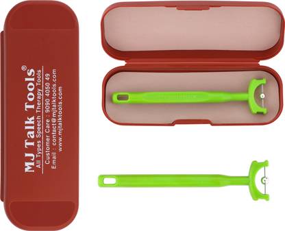 MJ TalkTools MJ Talk Tools® Tongue, Tongue Exerciser for Clear Speech, pack-1 (TT-UD Green) Soother