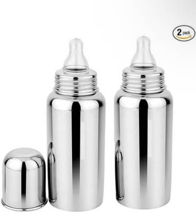 muphin trading company PACK OF-2 STEEL BOTTLE FOR BABIES Feeder