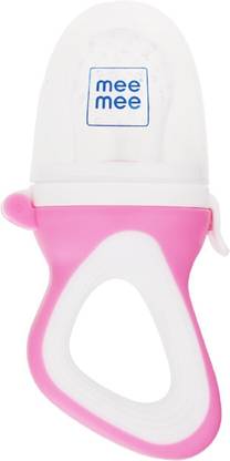 MeeMee Fruit and Food Nibbler (With Silicone Sack, Pink) Feeder