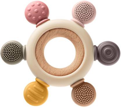 Whipbird Silicone Teether for Babies 3+ Months, BPA Free, Infant Toys for Teething Relief Teether