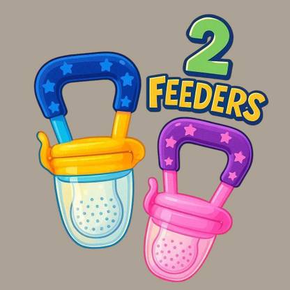 AirSoft Toddler Mesh Feeding Set – Pack of 2 Soft Silicone Baby Fruit Feeders Feeder