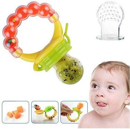 DECRONICS Fruit and Food Feeder, Nibbler, Feeding Pacifier, Nipple for Baby Feeder