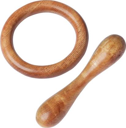 TINIGREEN Neem Wood Teethers for Baby Set of 2 | for 3 Months Baby | One Ring One Dumbbell Teether
